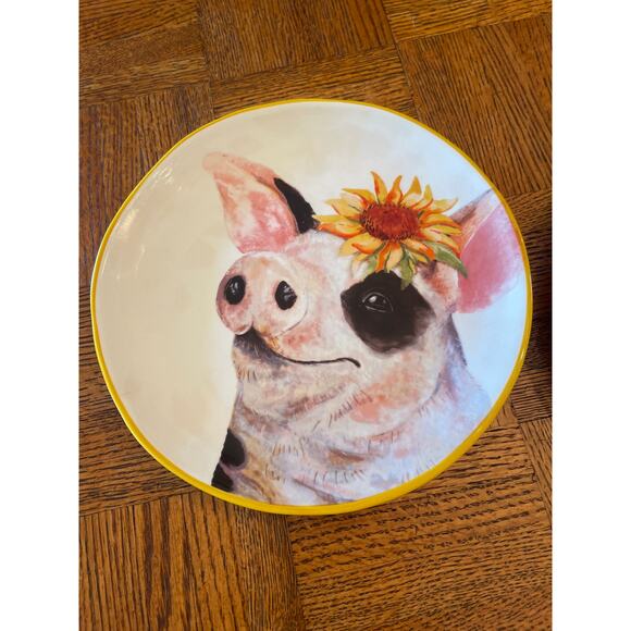 Pier 1 farm animal plates (2) - Picture 2 of 5
